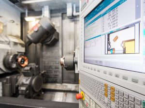 Ansicht Komplettbearbeitungsmaschine CNC Drehmaschine